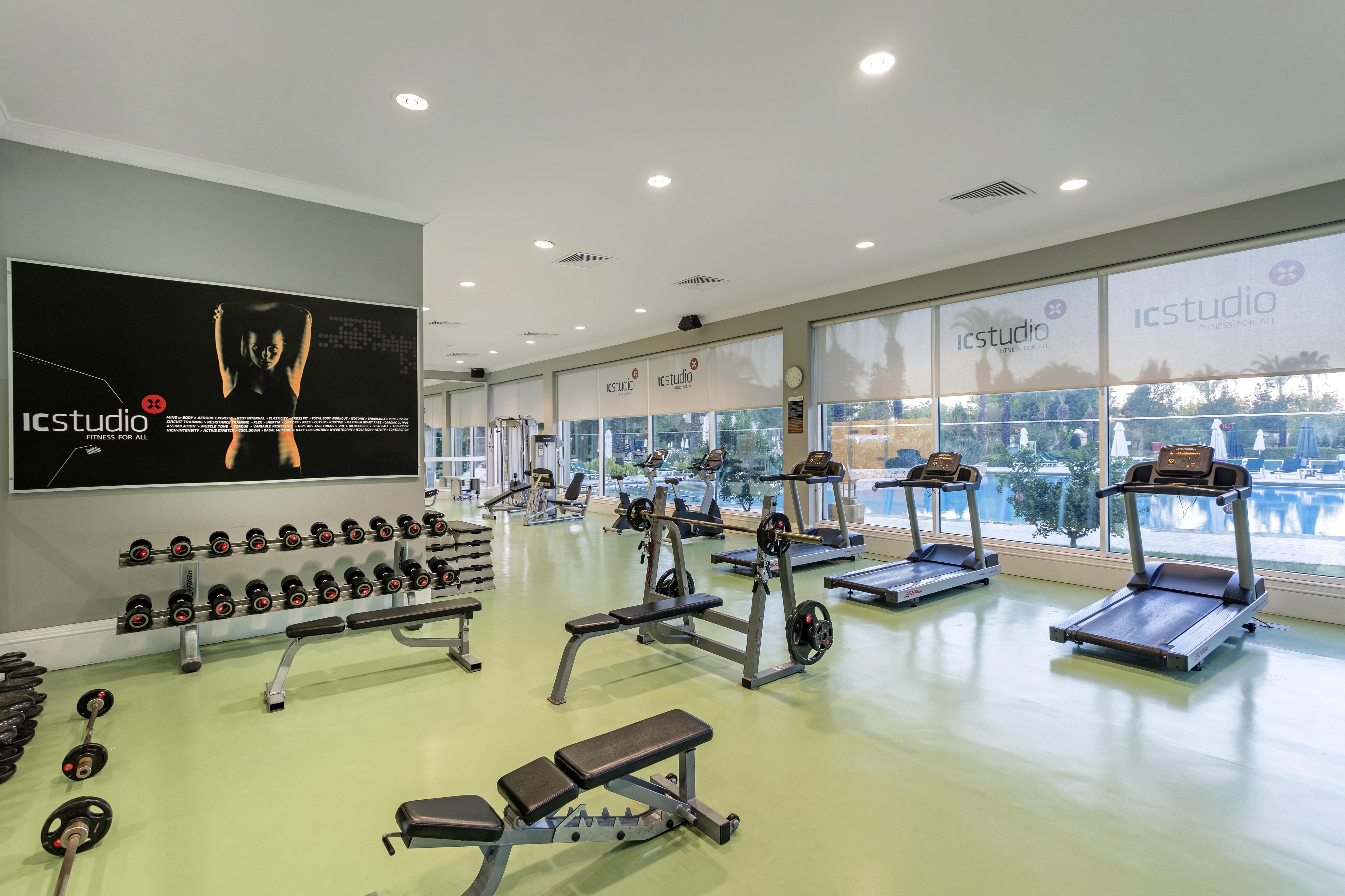 Ic Hotels Green Palace - Kids Concept Antalya Ngoại thất bức ảnh The gym at the hotel