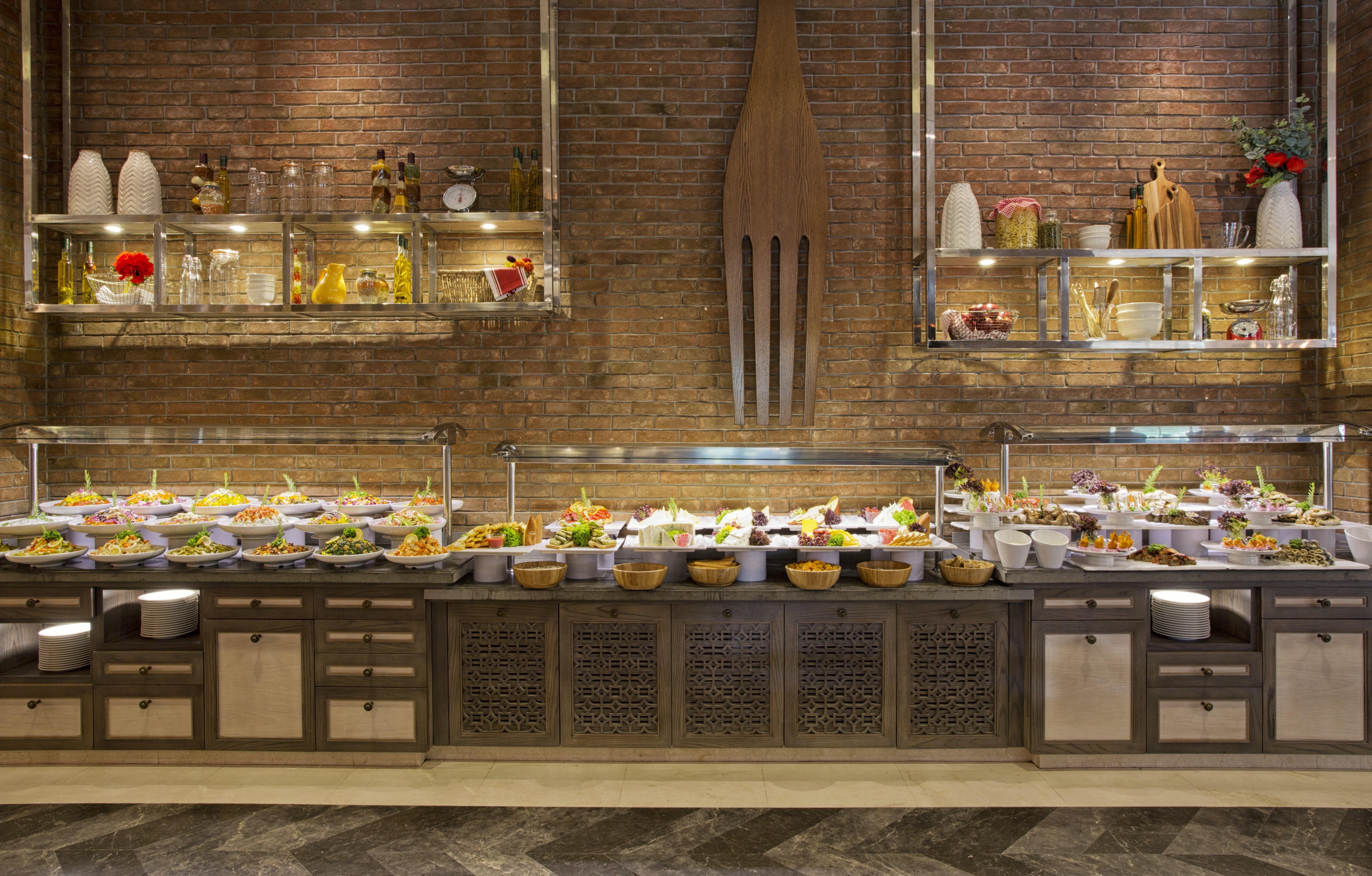 Ic Hotels Green Palace - Kids Concept Antalya Ngoại thất bức ảnh A salad bar